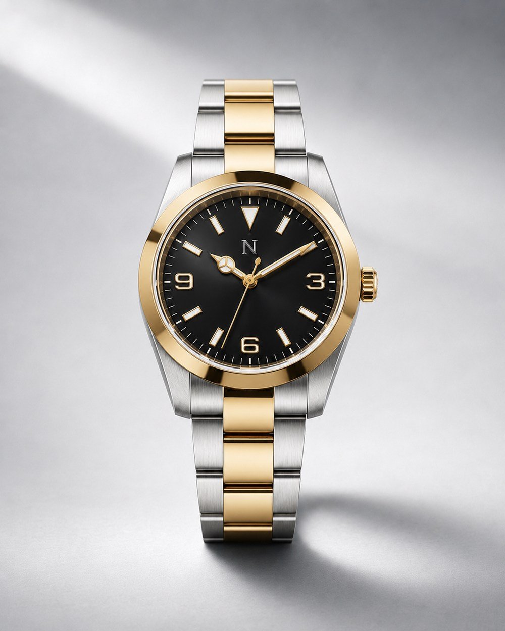 NUMERAL Onyx Field black and gold watch