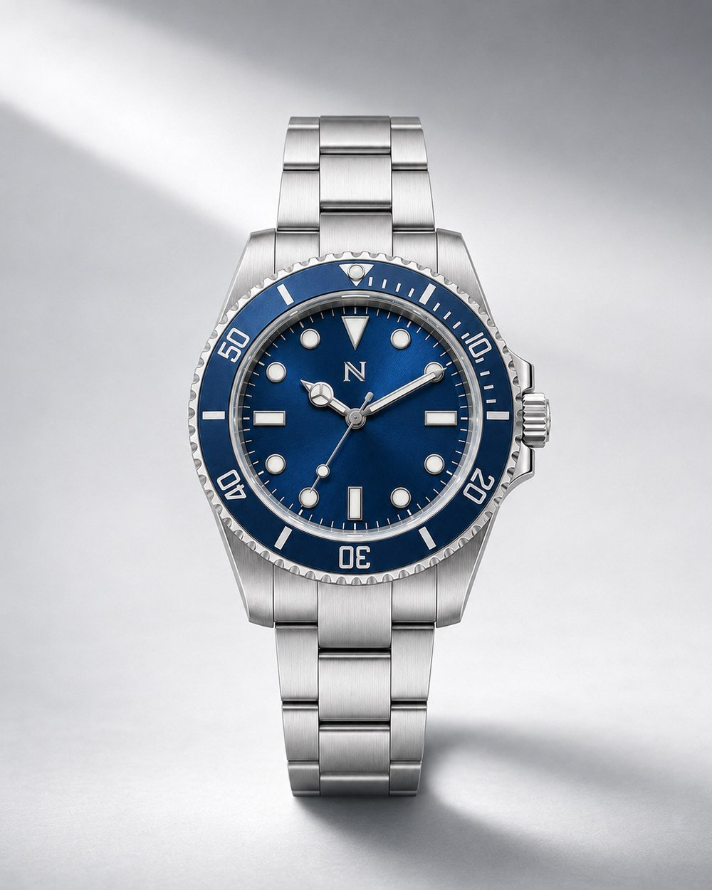 NUMERAL Slate 36 blue dial steel watch